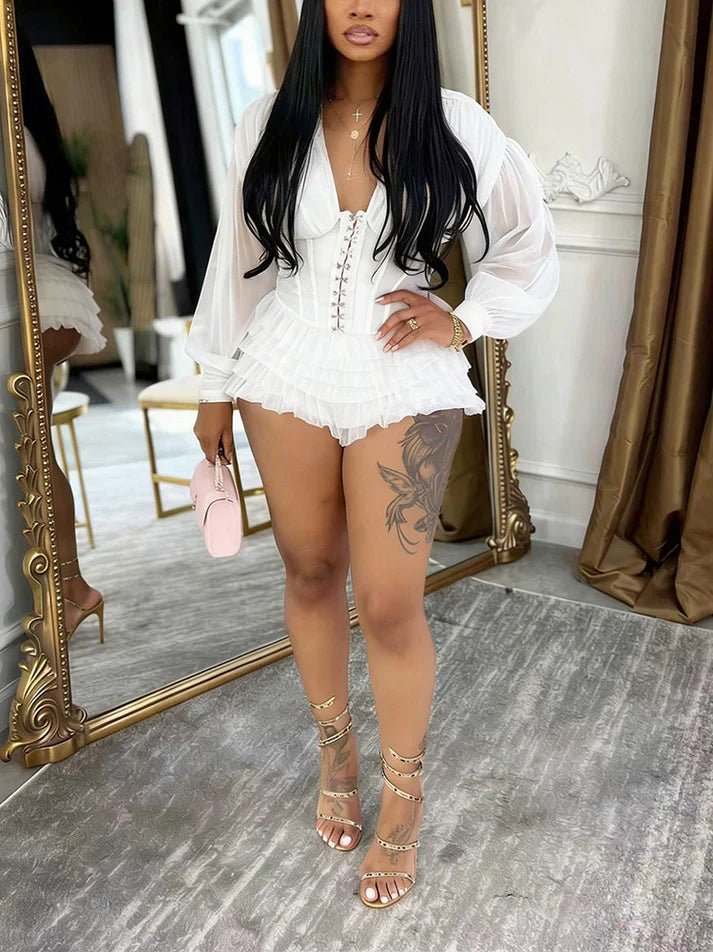 Corset Tulle Romper