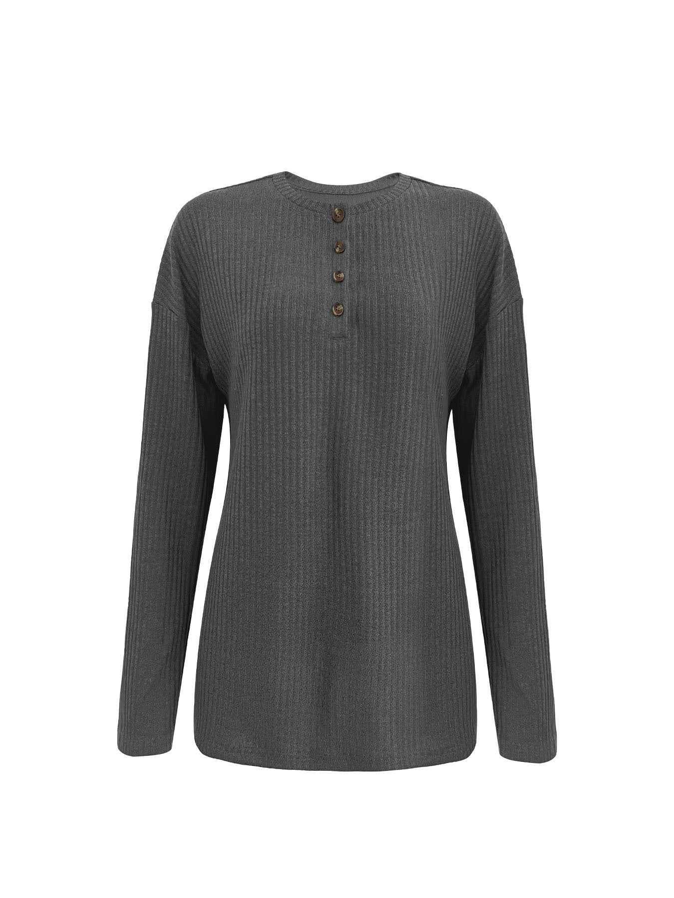 Fall and Winter Casual Zipper Loose Knit Sweater
