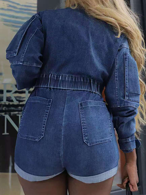 Jeans-Cargo-Strampler