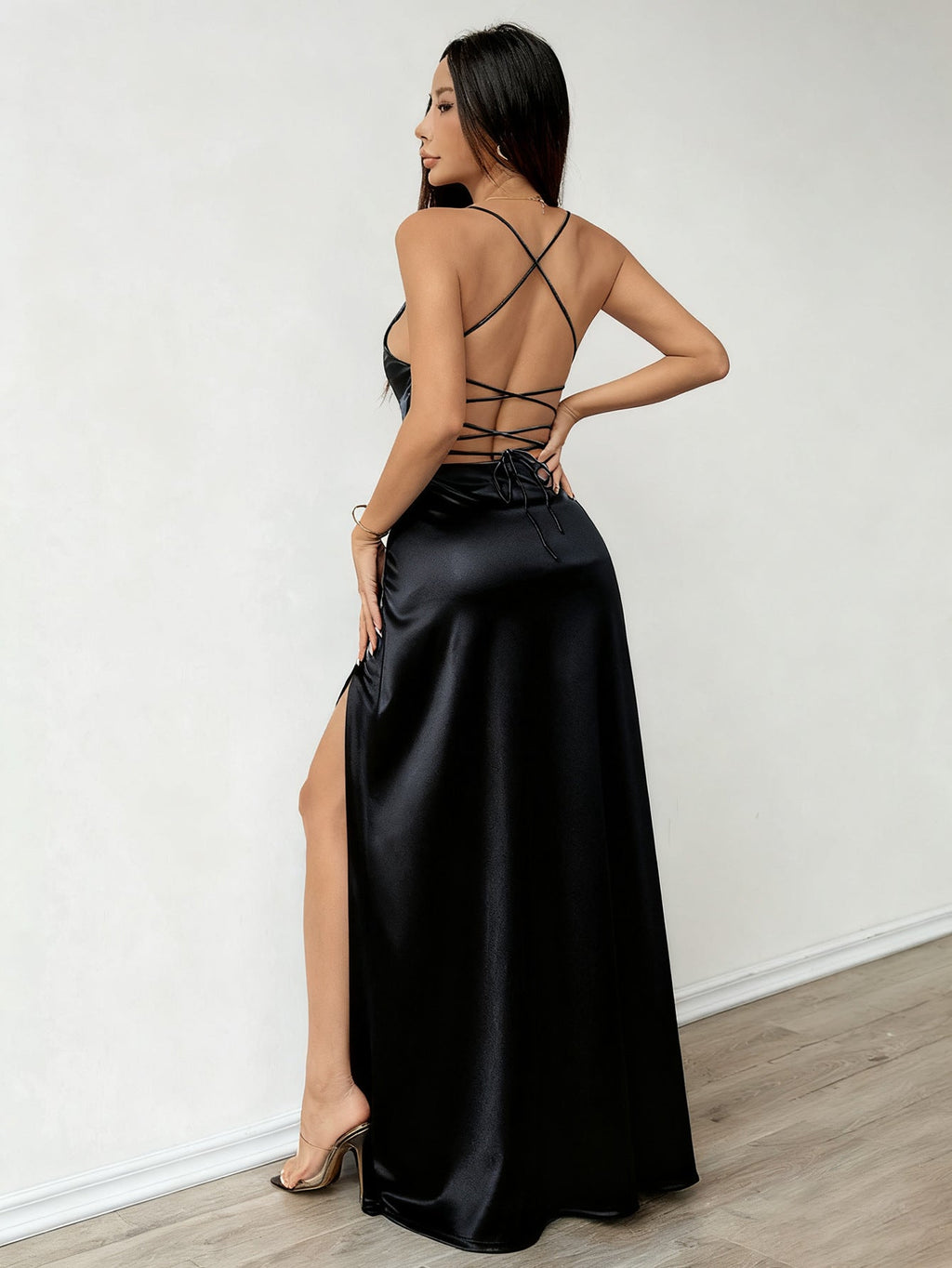 Satin Elegant Strapless Dress