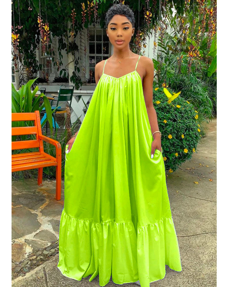 Molly maxi dress LIGHT GREEN