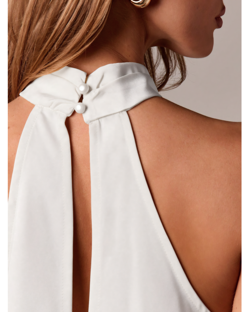 Lace Hem Halter Top