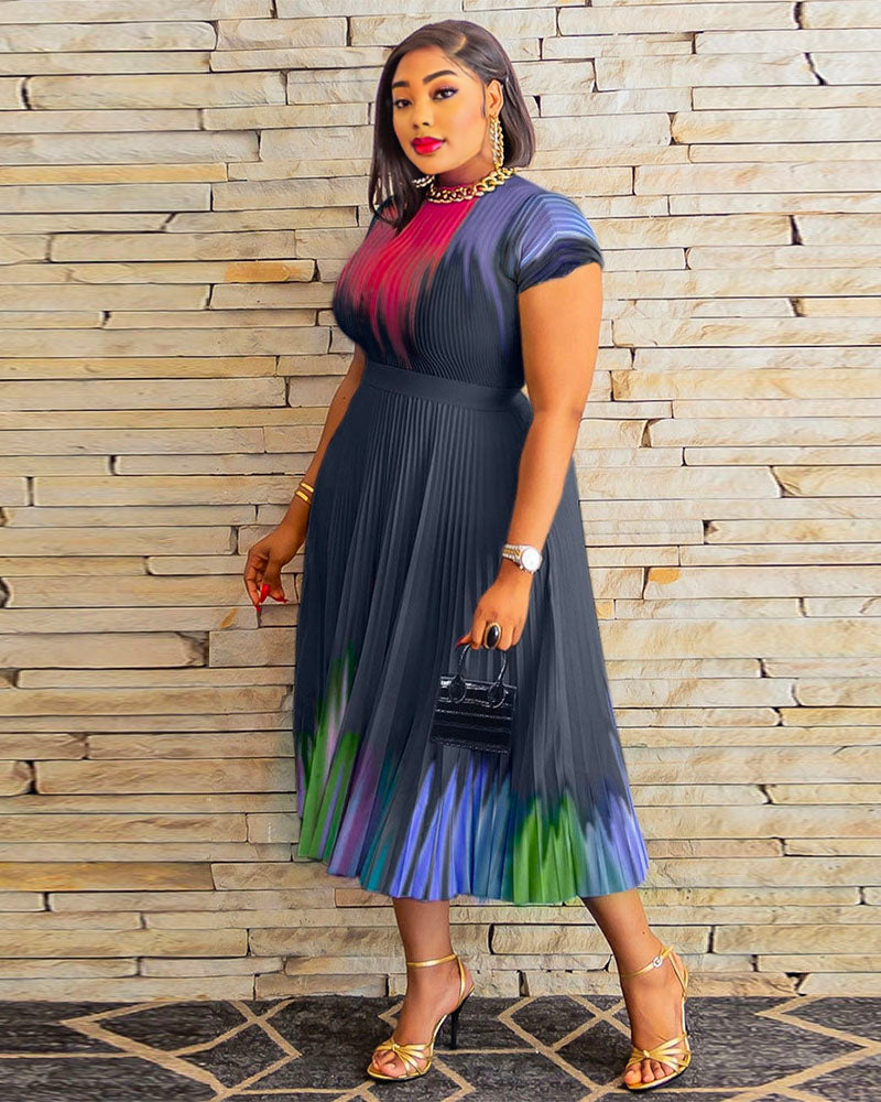 Tonya Plisse Dress Tonya Black