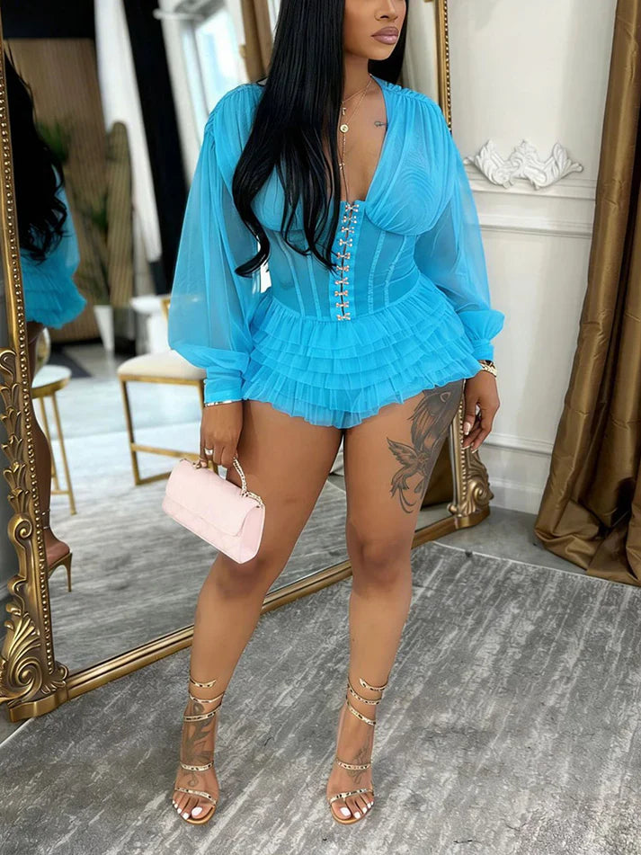 Corset Tulle Romper