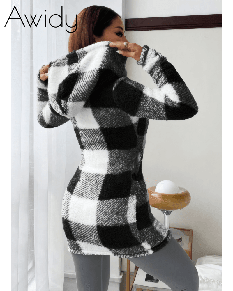 Out Of Town Plaid Sherpa Shacket