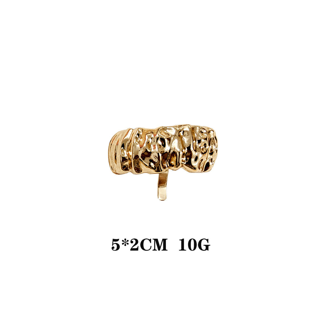 Metal Hair Clip with Horse Tail Design
