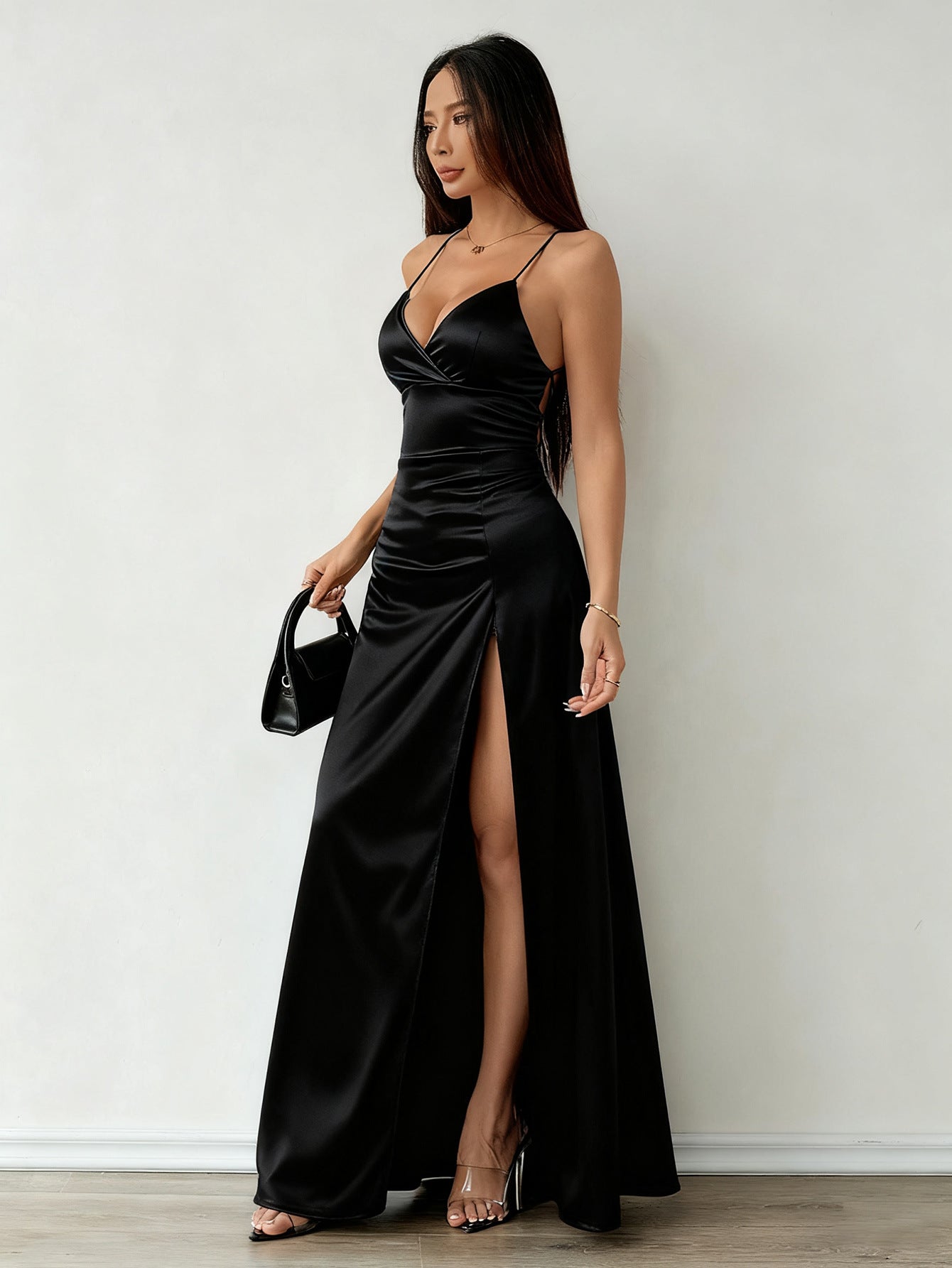 Satin Elegant Strapless Dress