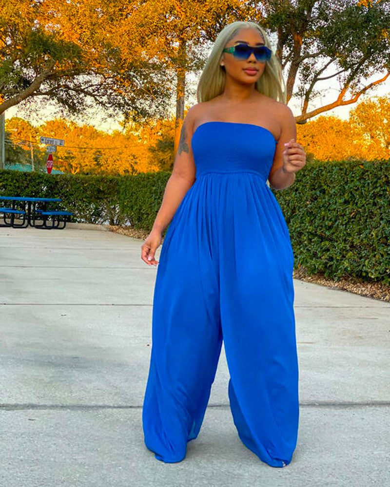 Free Flare Jumpsuit BLUE