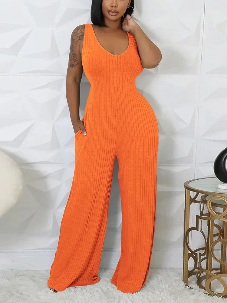 Ribbed Bolero & Jumpsuit Sets