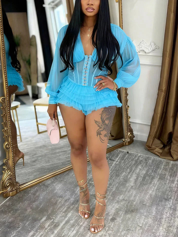 Corset Tulle Romper