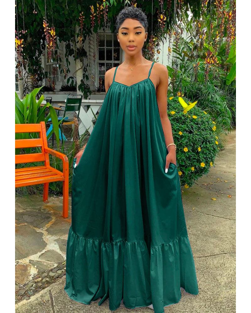 Molly maxi dress DARK GREEN