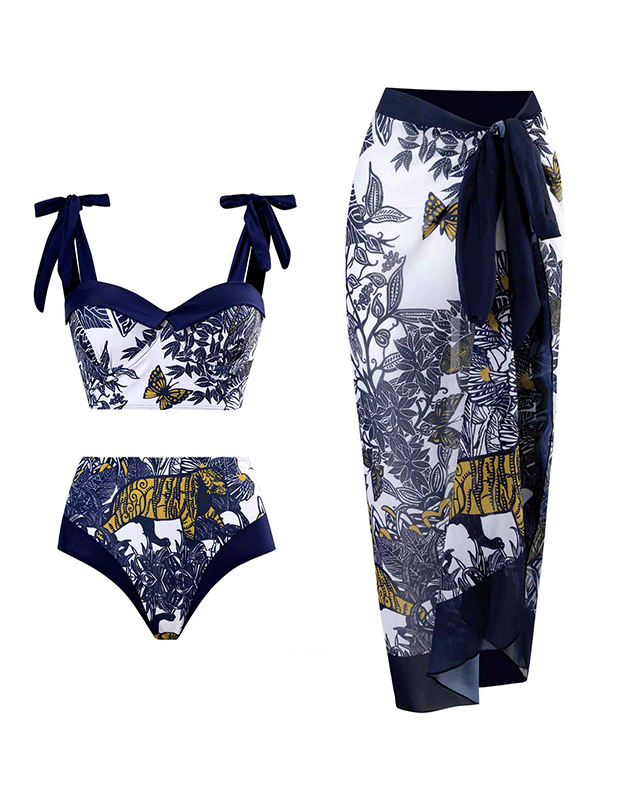 Cabana Girl Skirt Set Black