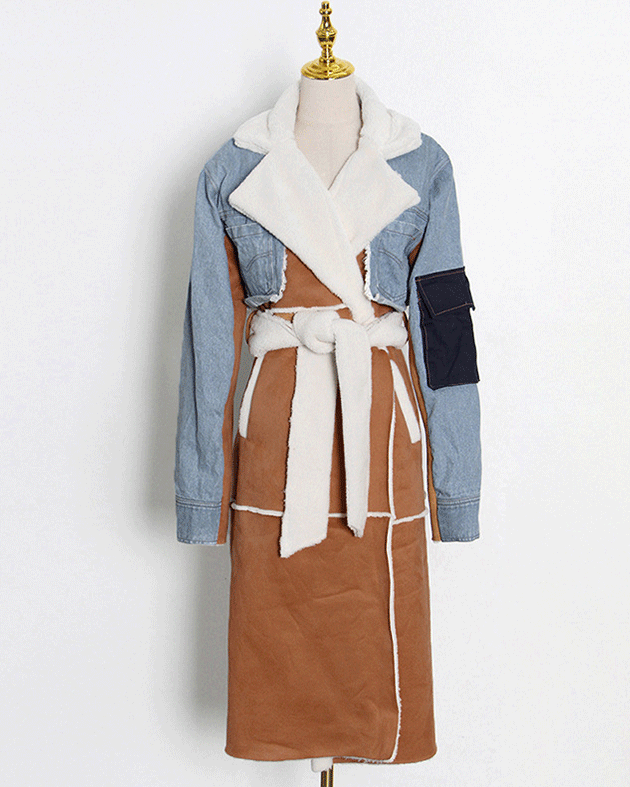 Amina Denim Coat Light Denim