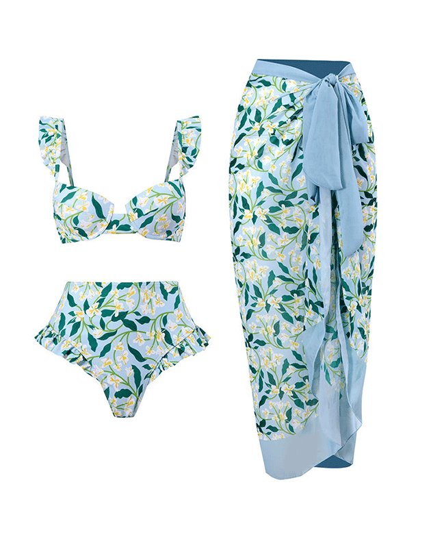 Cabana Girl Skirt Set Green