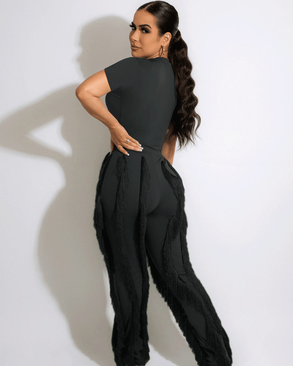 FRINGE PANT SET