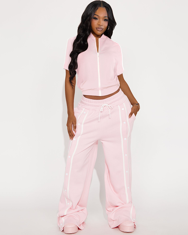 Sara Fleece Track Pant Set