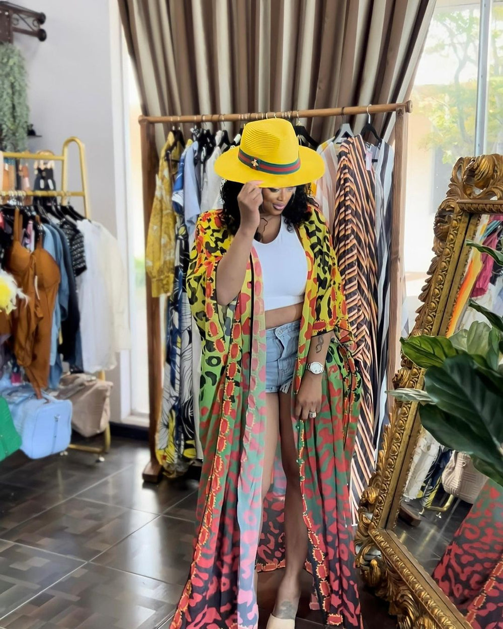 Paradise Mama Kaftan Yellow
