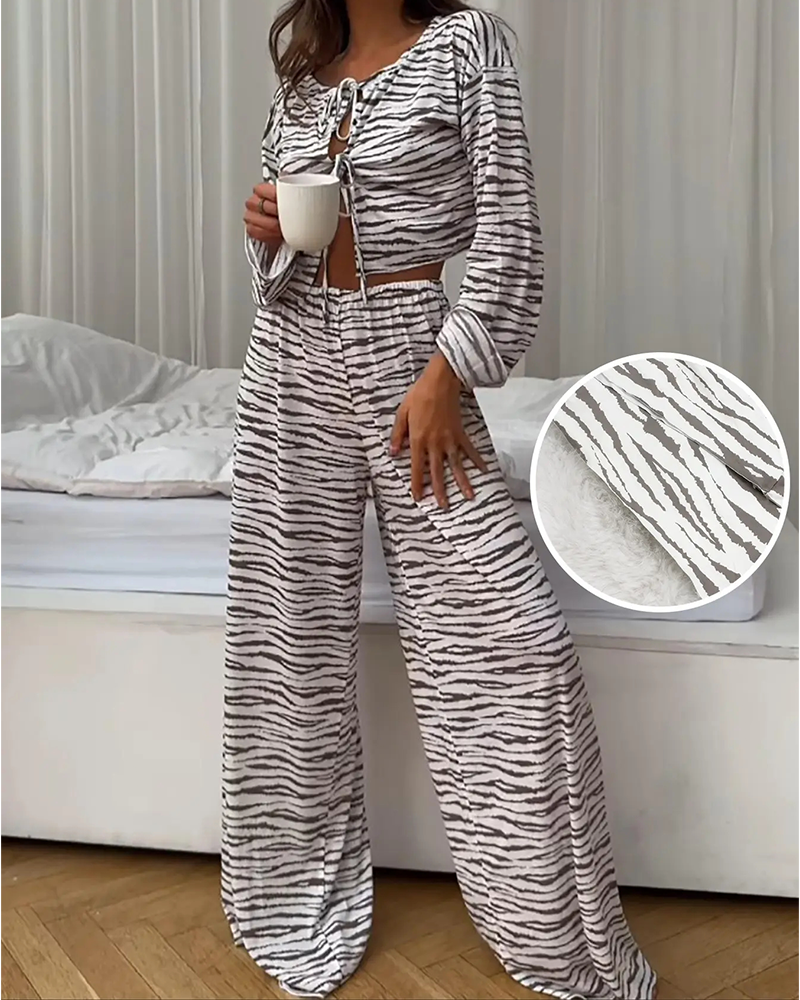 Cozy Stripe Pajama Set