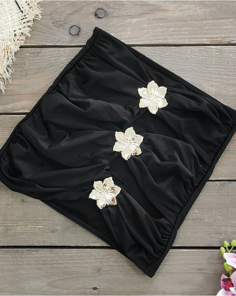 Ocean Breeze Swimsuit Black Skirt