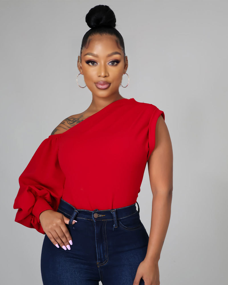 Too Blessed Top Red