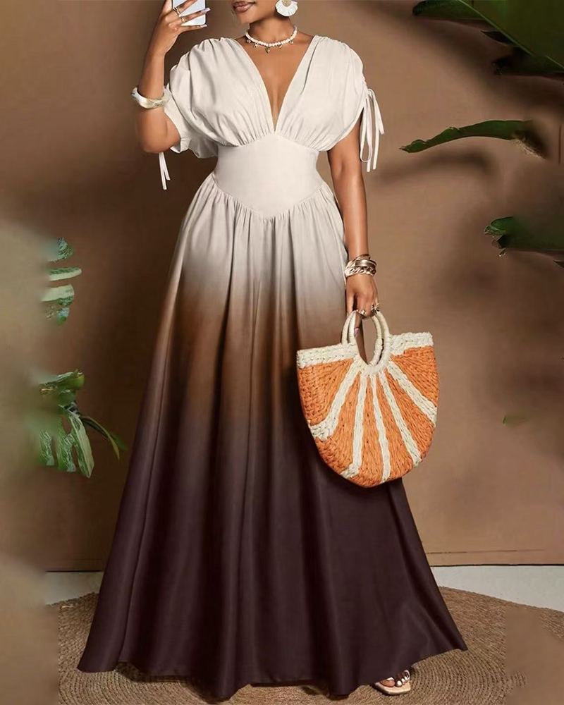 Gradient Horizon Maxi Dress