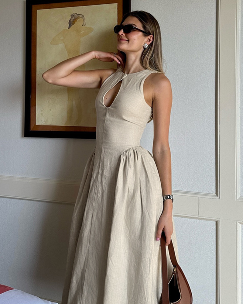 Chill Days Dress Khaki