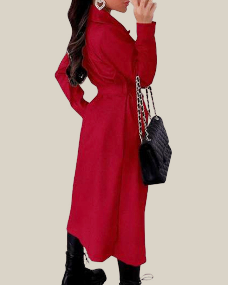 Maxi Flow Belted Trench Coat