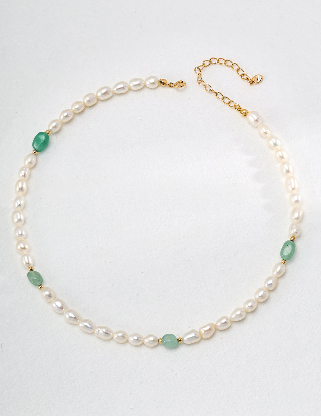 Natural Jasper Pearl Necklace