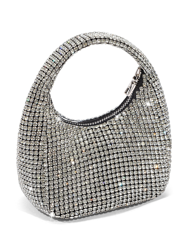 Shimmer shoulder bag (Short) OneSize Silver