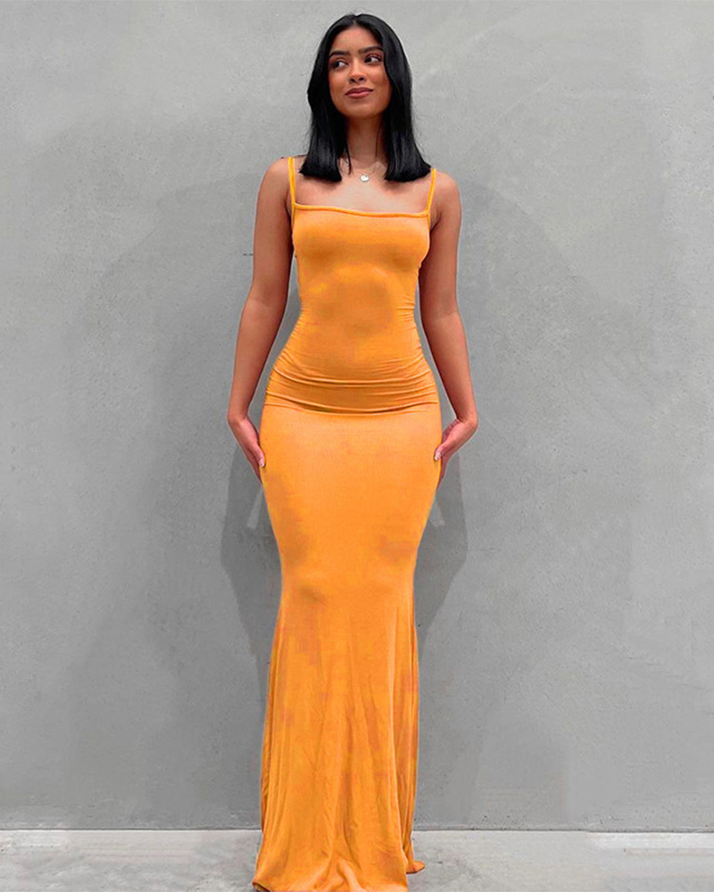 The Sunset Vinyl Slip Dress