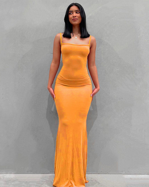 The Sunset Vinyl Slip Dress
