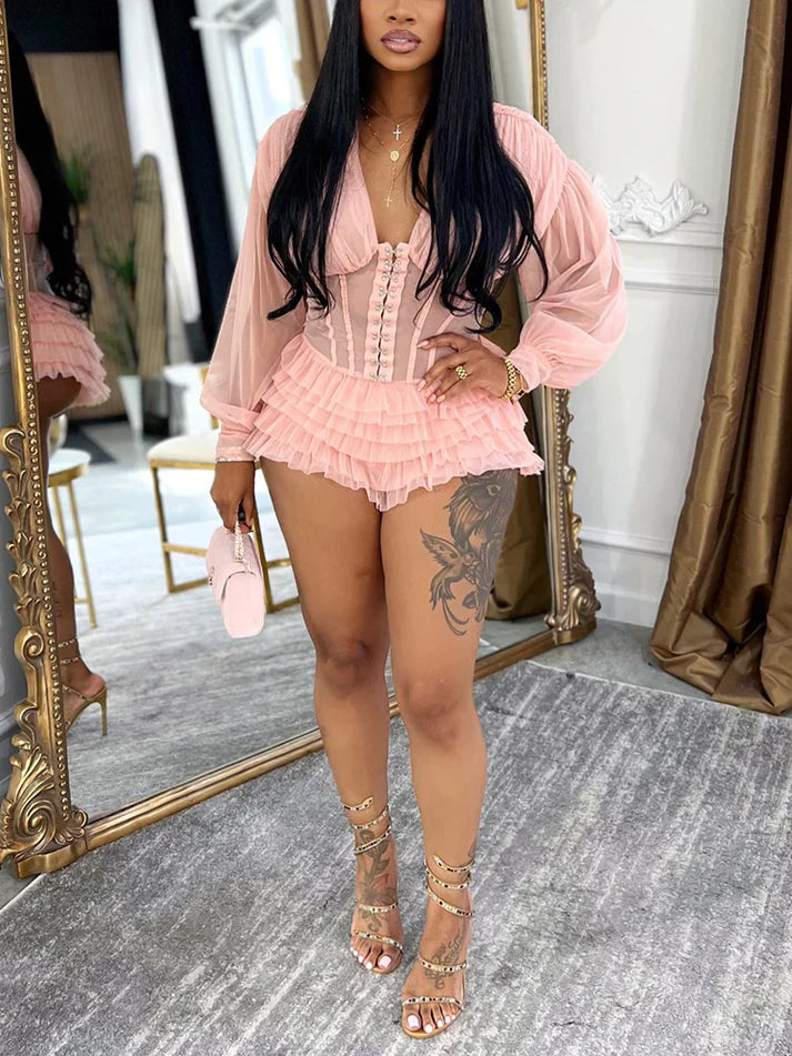 Corset Tulle Romper