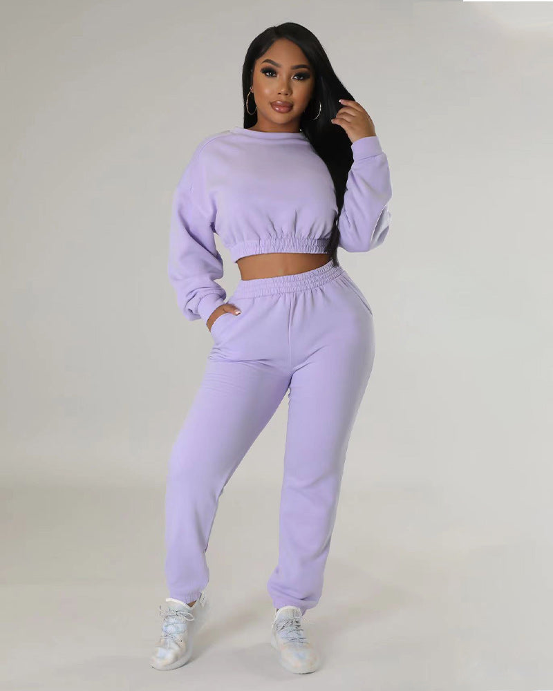 Gentle Touch Pant Set Purple