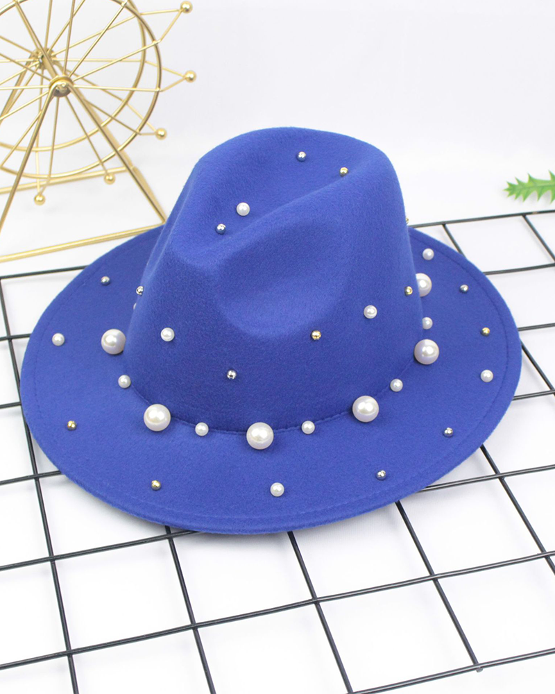 Pearl love Fedora ROYALBLUE