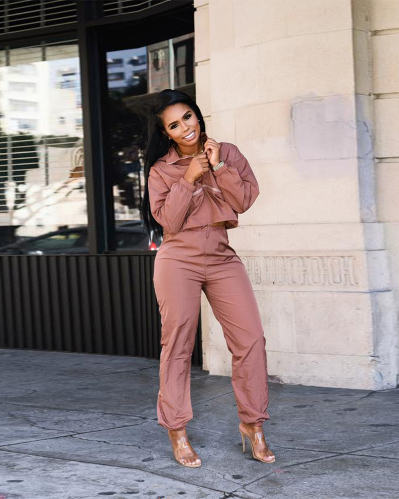 Next Day Pant Set Pink