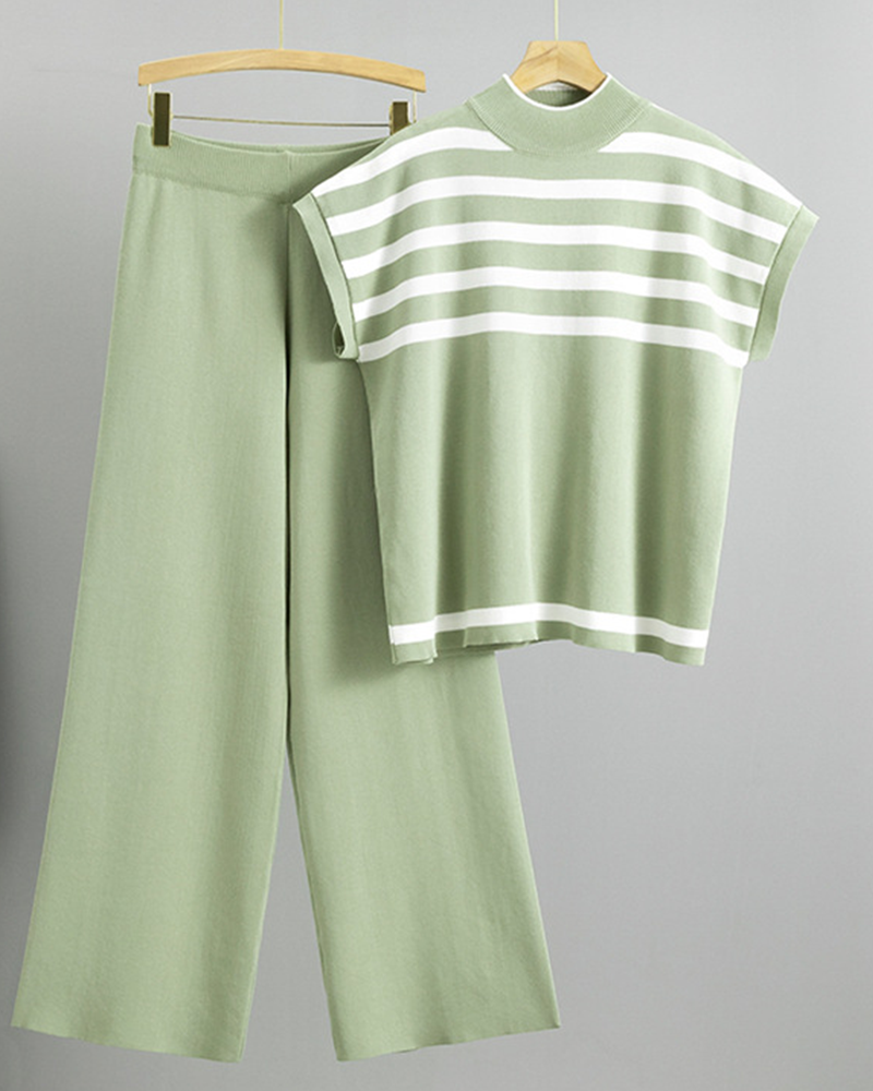 Janay Vest Set Light Green