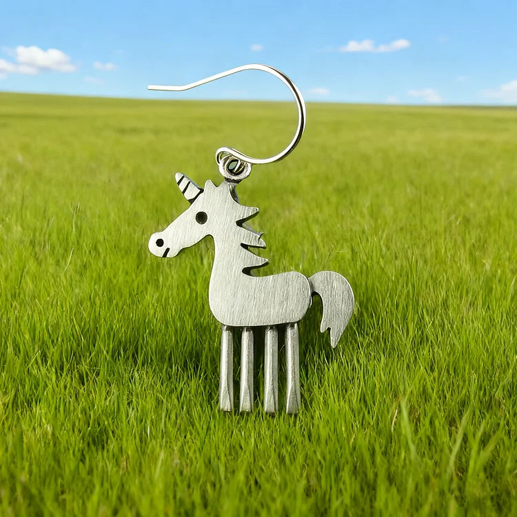 Vintage Unicorn Earrings
