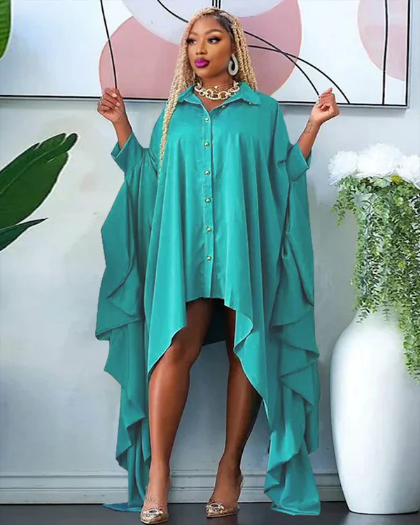 STELLA DRESS/TOP GREEN One Size Fits up to 4XL