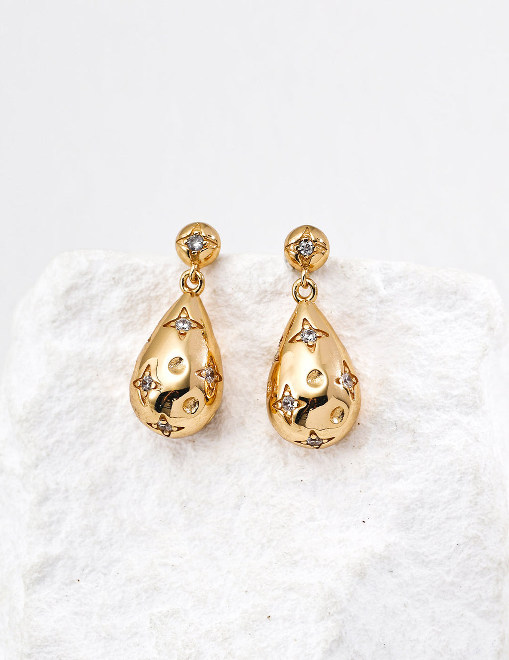 Zirconia Full Star Earrings