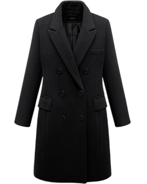 Power Move Double-Breasted Coat