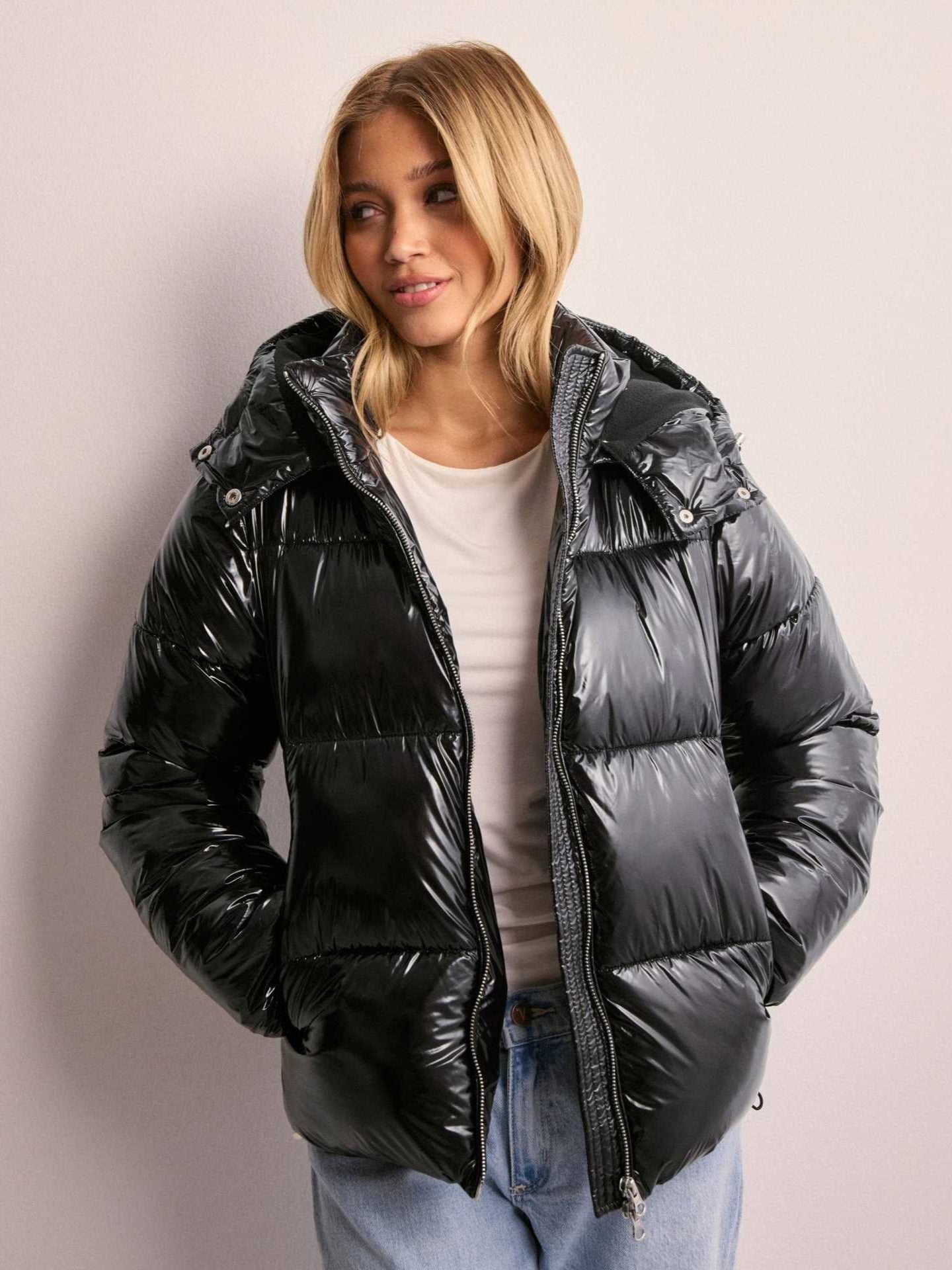 Winter Casual Hooded Cotton Jacket with Thickened Lining