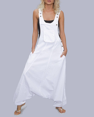 Too Legit to Quit Overalls White