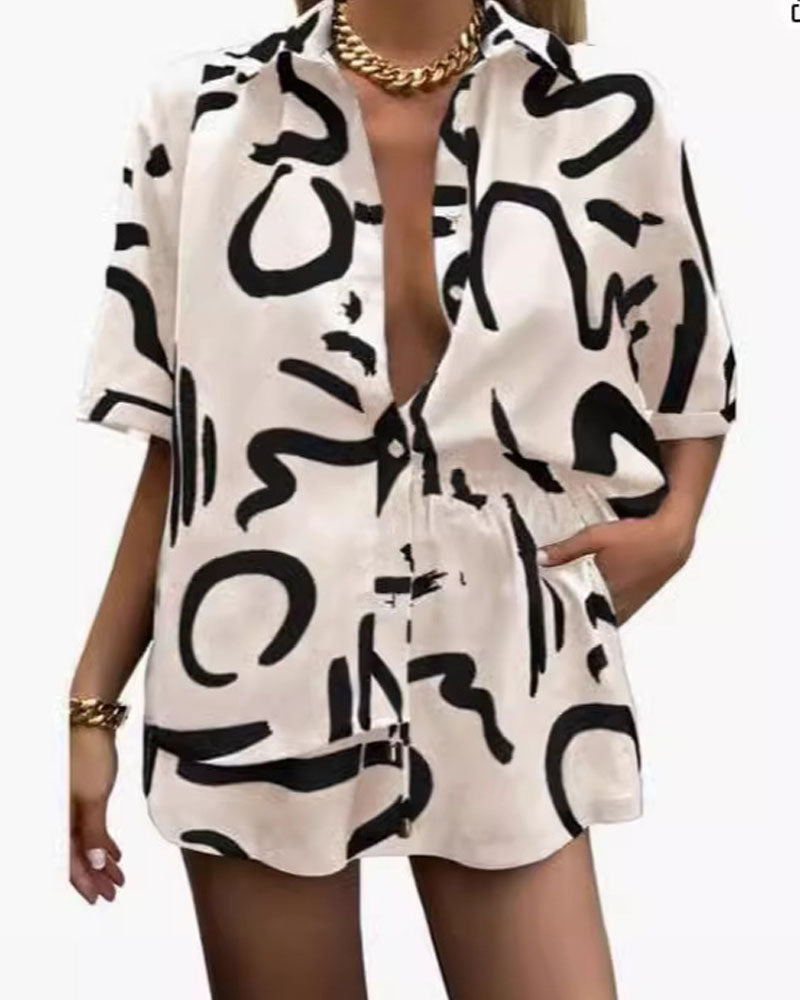 Hawaii 2PC Short Set APRICOT