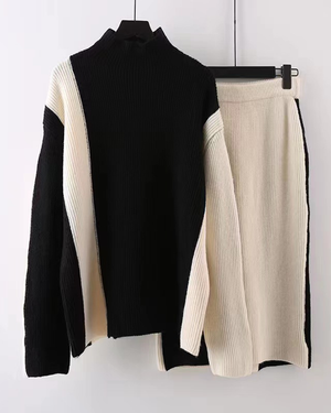 Glamourous Knit Skirt Set