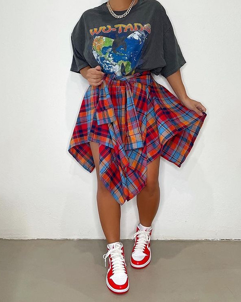 Tiffany Plaid Skirt Plaid37