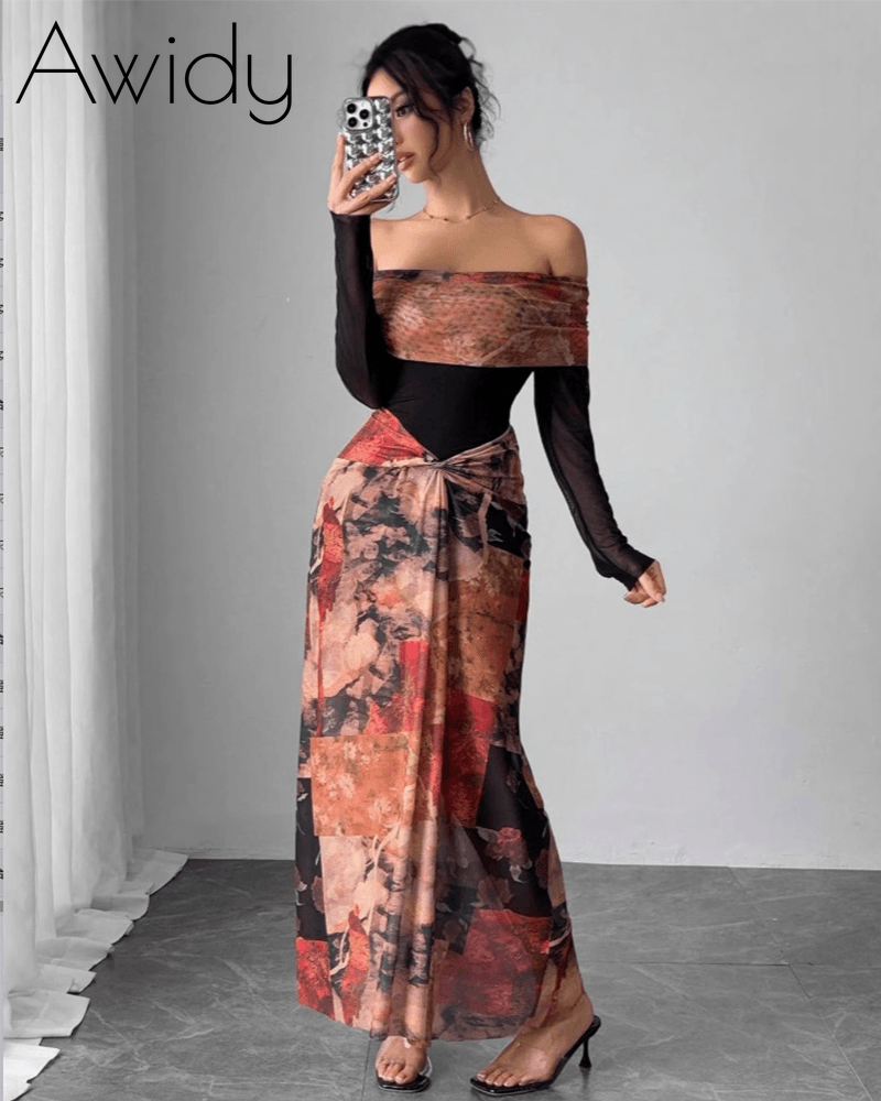 Sheer Flower Lace Dress