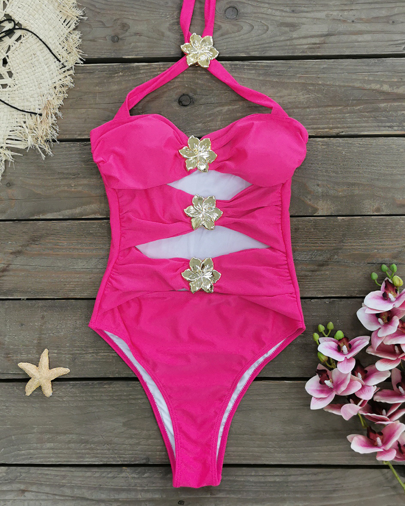 Ocean Breeze Swimsuit Pink Top