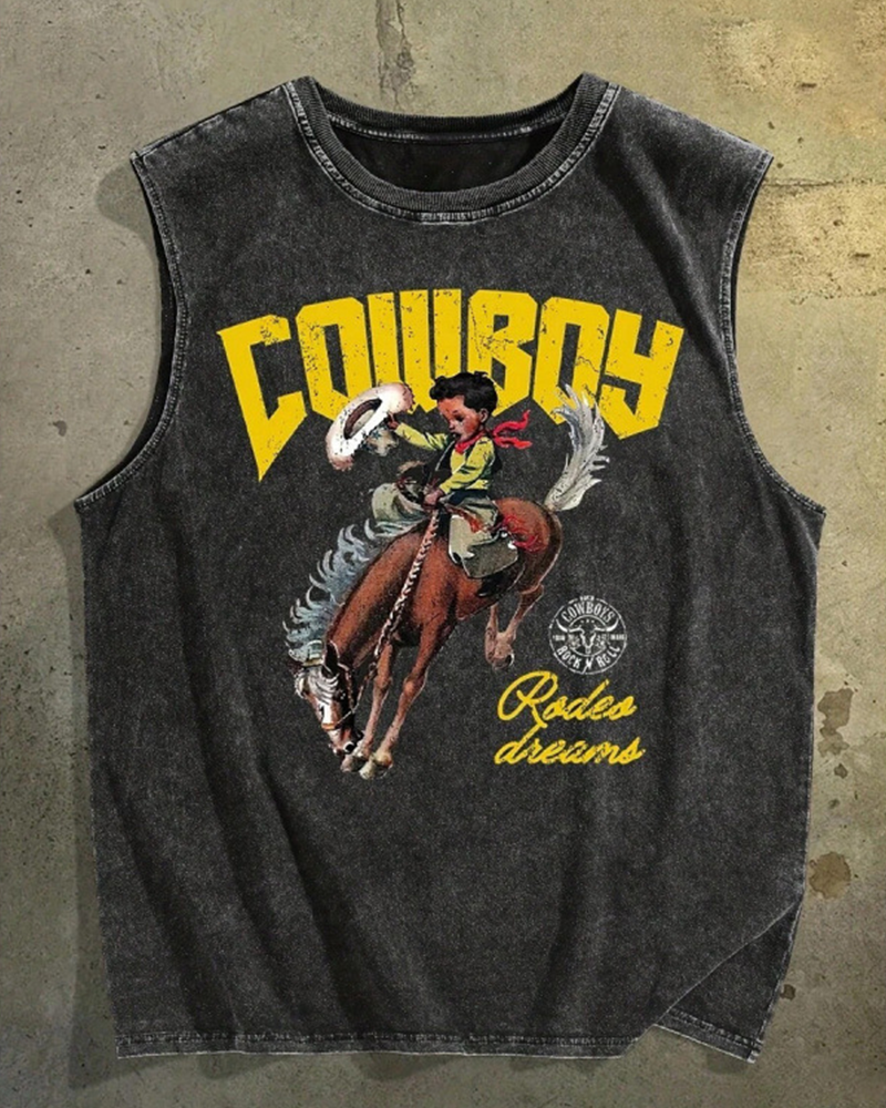 Cowboy Street Graphic Top