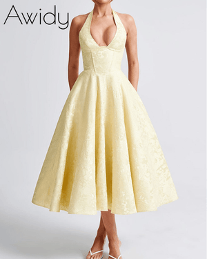 Graceful Backless Evening Dress