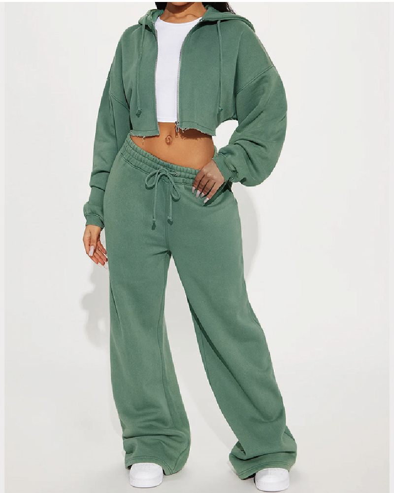 On The Go Fleece Pant Set
